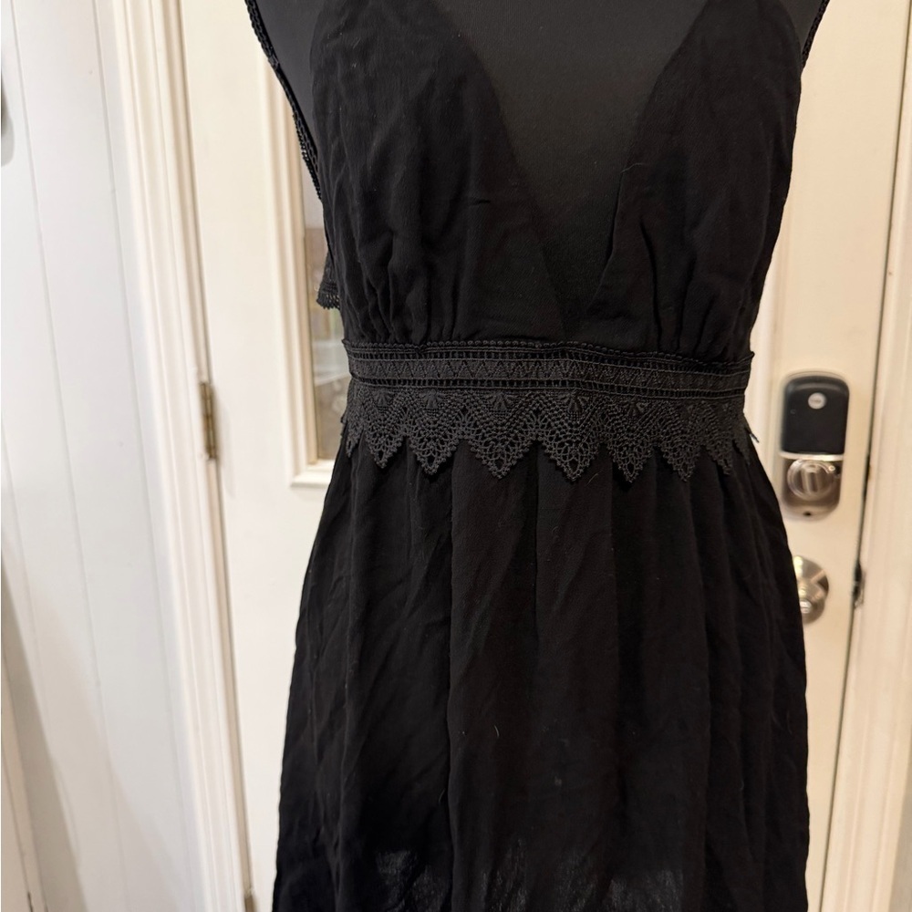 Cupshe Black Lace Detail Mini Dress - Picture 1 of 7